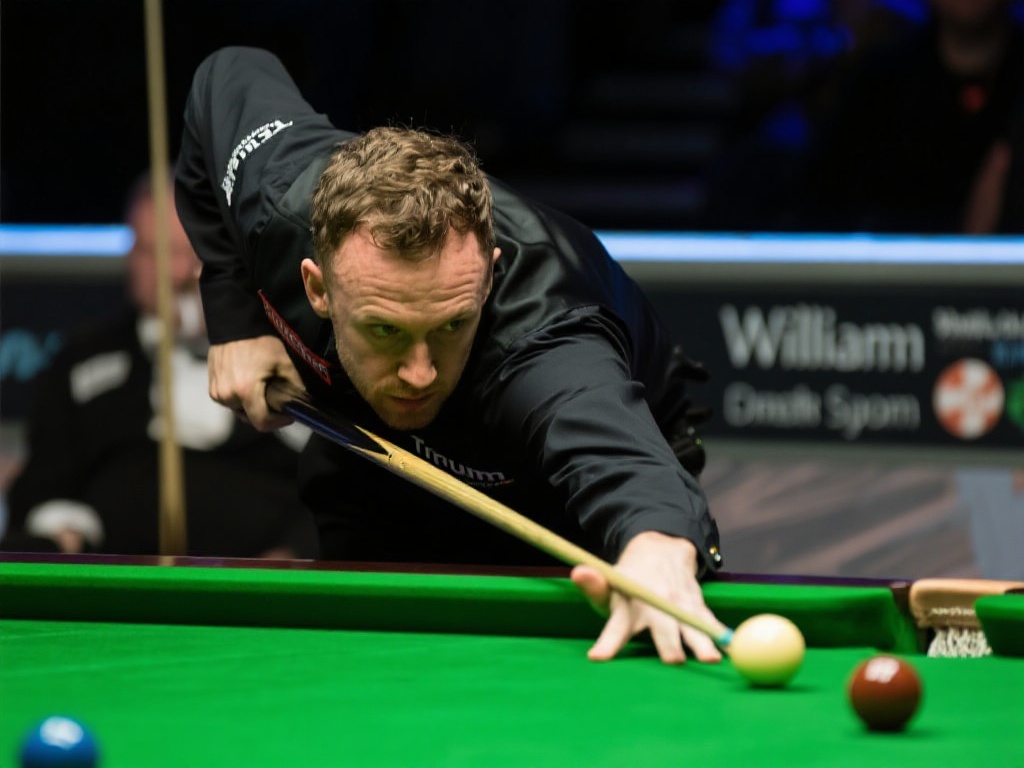 特鲁姆普激战马克·威廉姆斯暂时占优 特鲁姆普近年来一直被认为是斯诺克台坛的创